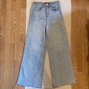 Frank & Oak Full Length Nina Wide Leg Denim